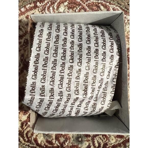 Hand Styled Doll Wigs By Global Dolls Model Janey Size 7-8 Color Carrot Red - Picture 6 of 12